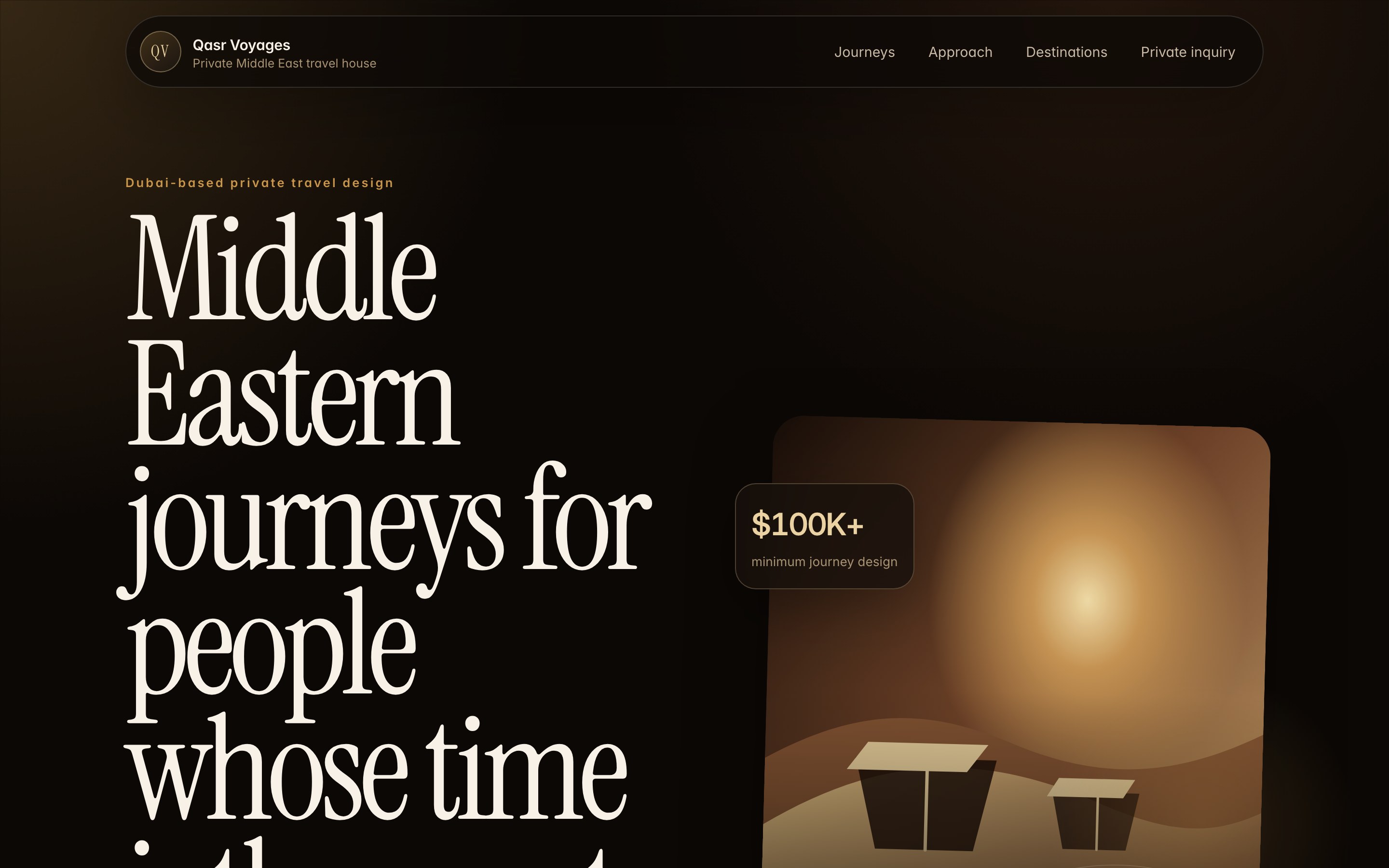 Above-the-fold screenshot of the website generated by GPT 5.5